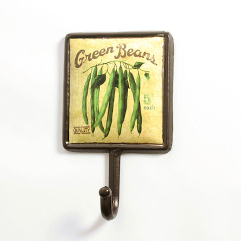 Green Beans Wall Mounted Towel Hook