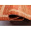 Tapis de couloir orange en laine noué à la main de conception unique 2 pi 5 po x 4 pi 8 po Karita