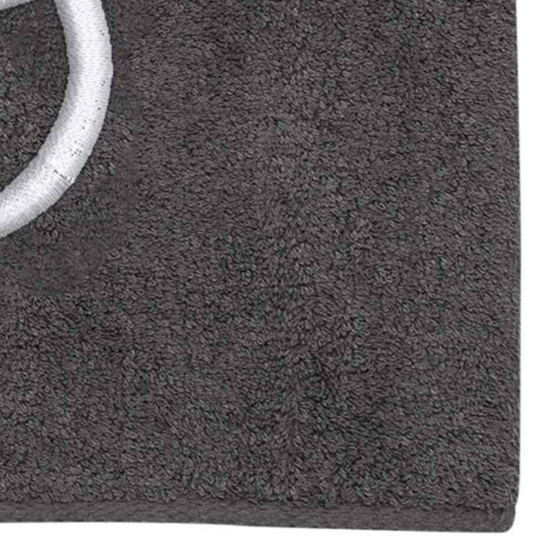 Winston Porter Granite/Silver Script Monogram Bath Towel Letter S