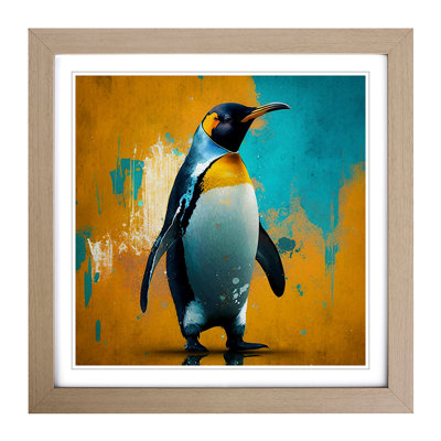 Penguin Expressionism - Framed Print