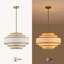 Lustre tambour 4 lumières en lin moderne-170894090-170894095-170894080