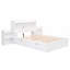 Lit plateforme double avec tablettes coulissantes-1483605368