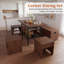 Ensemble de table de coin-repas extensible avec bancs et tabourets de rangement, ensemble de table de salle à manger de coin 6 pièces-822197540