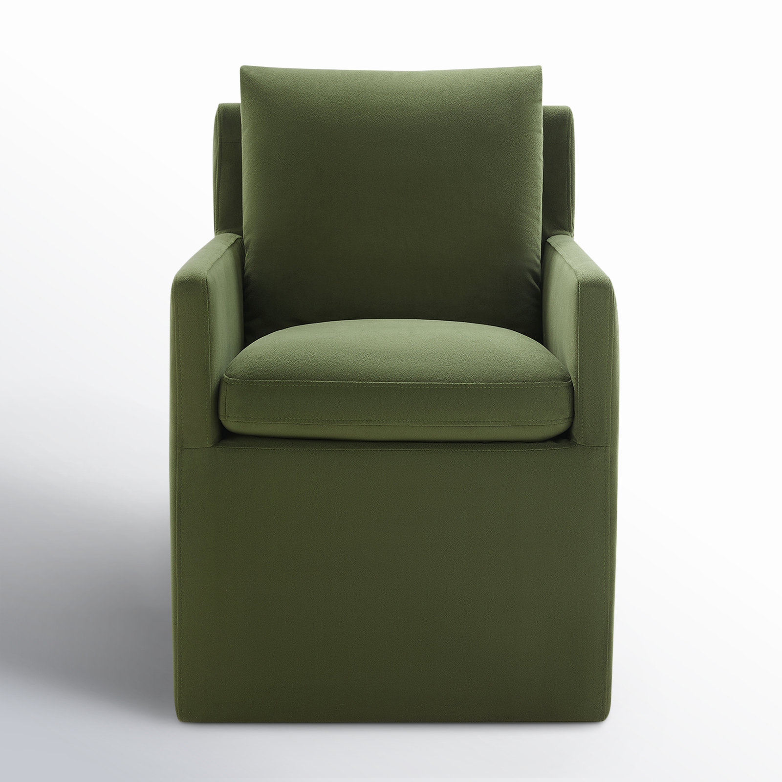 Alayaa Dining Armchair, Bella Forest Performance Velvet