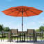 Parasol de patio de 10 pi - Parasol à 3 niveaux avec inclinaison à bouton-poussoir et manivelle facile à ouvrir - Parasol d'extérieur pour terrasse, jardin ou piscine par Pure Garden (rouille)-1373951352