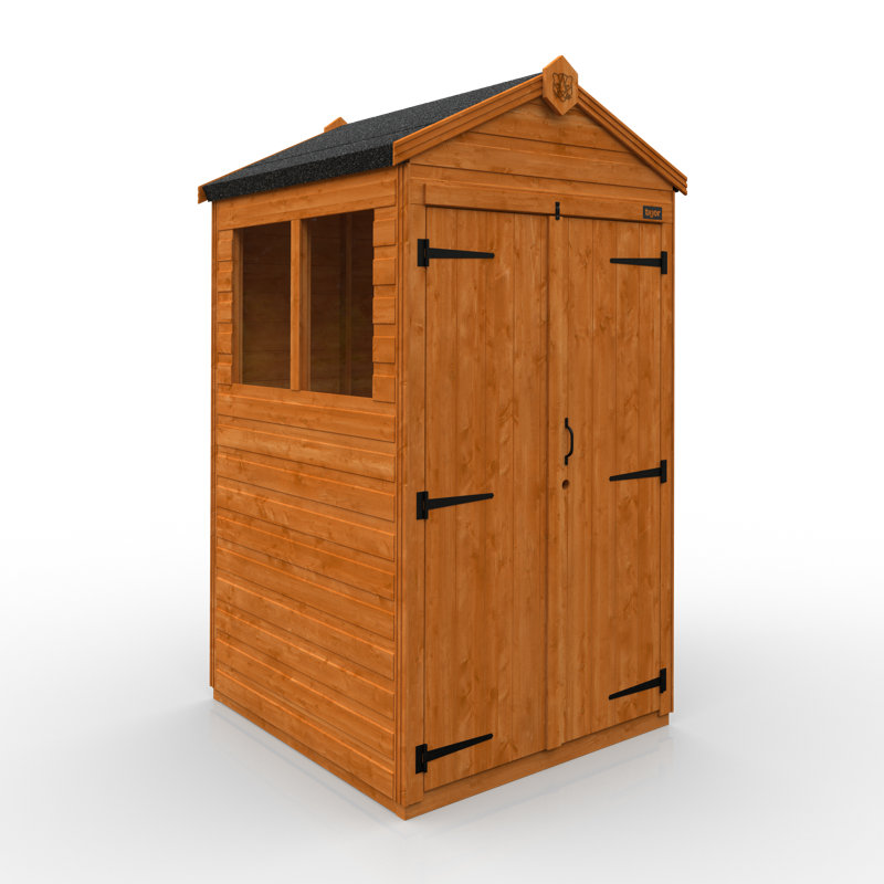 TigerFlex® Modular Buildings 4 ft. W x 4 ft. D Solid Wood Tool Shed