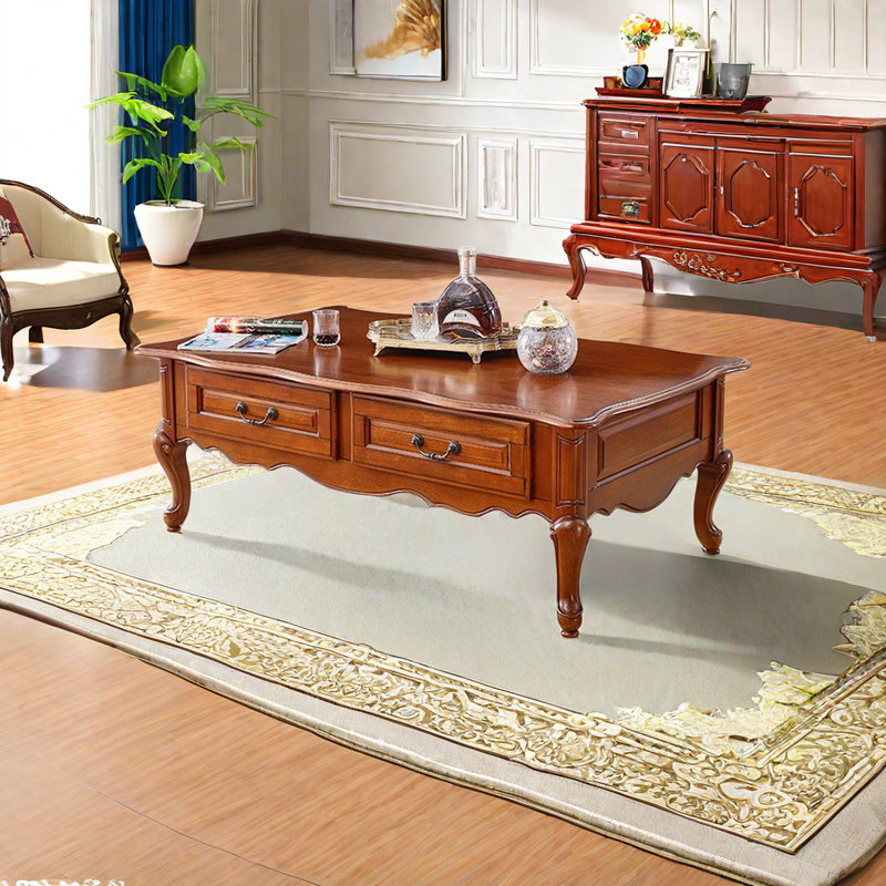 Table basse en bois massif