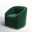 Holden 31.5" Wide Velvet Swivel Barrel Chair-960643163