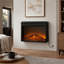 24.1'' W Grey Electric Fireplace