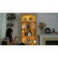 5-Tier Bookcase with 3-Colour LED Lights & Motion Sensor, 178cm Tall Arched Storage Unit-14106336