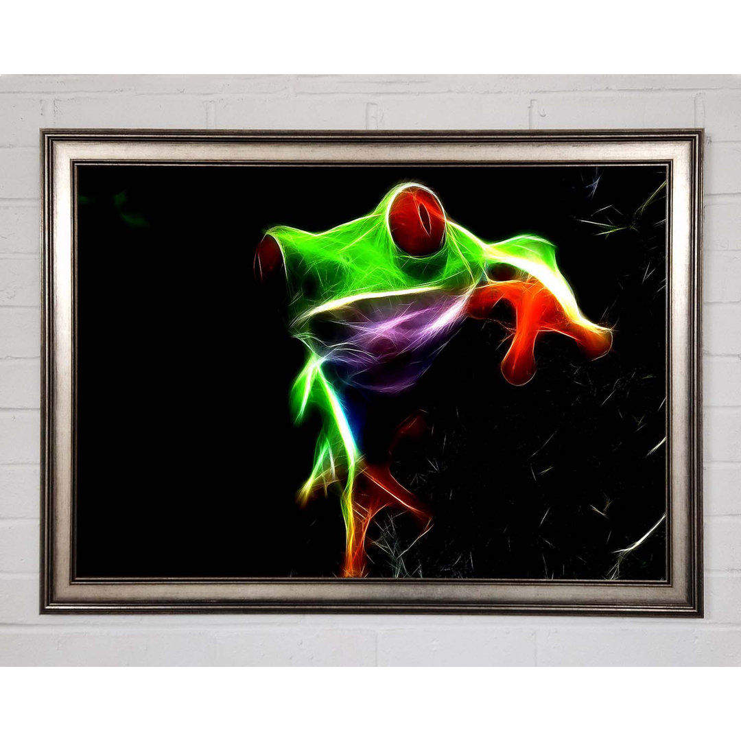 Frosch Blaze Gerahmter Druck Wandkunst