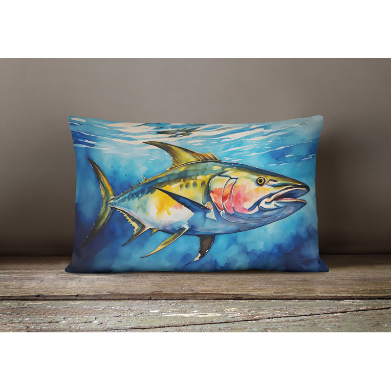 Yellowfin Tuna Throw Pillow