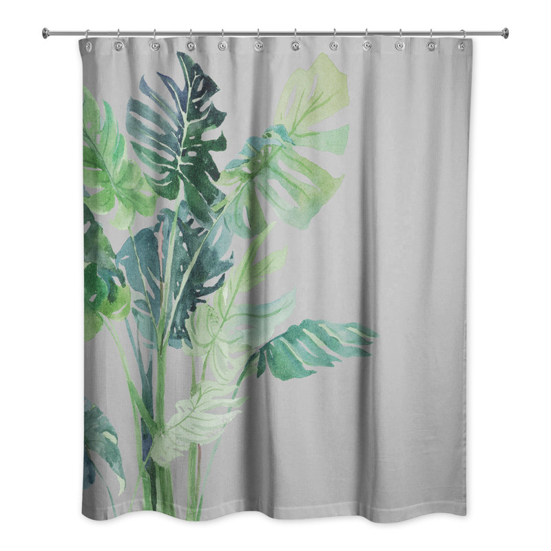Rideau de douche simple Perine, gris