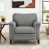 Gray Genuine Leather