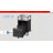 2 Drawer File Cabinet, Mobile Printer Stand With Open Storage Shelf-1675723351