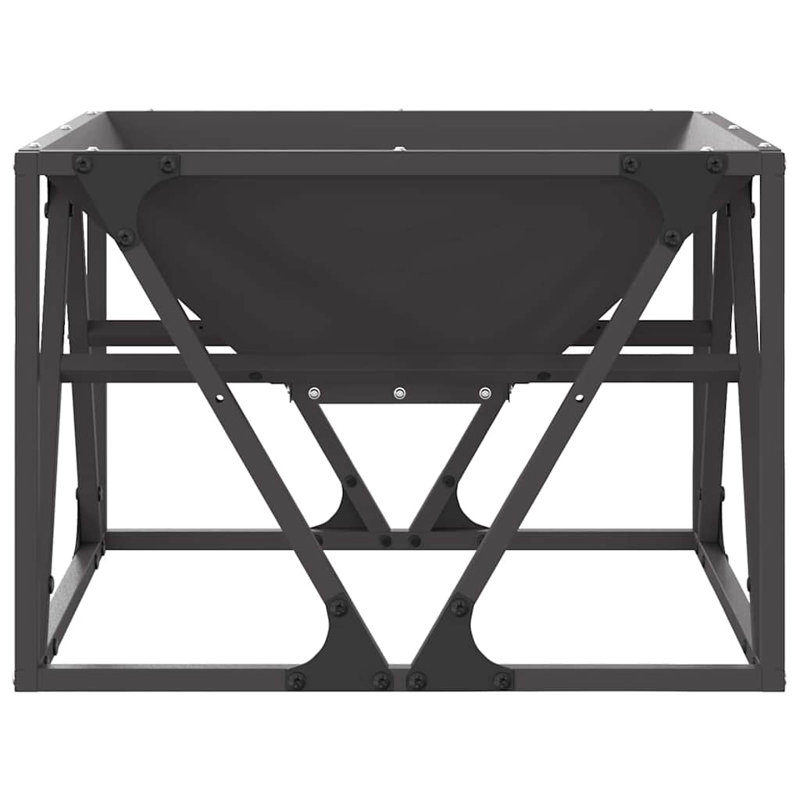 Outdoor Fire Pit, 35cm H x 50cm W x 50cm D, Black