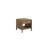 Jaywon Waterfall Solid Wood End Table, Latte