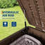 Boîte de rangement imperméable pour l'extérieur 120 gallons