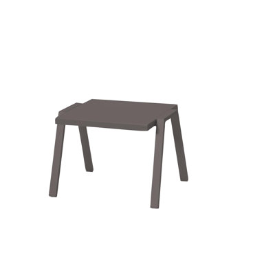 16" Taupe Aluminum End Table