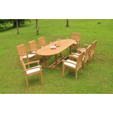 Pomona Outdoor 9 - Piece Teak Dining Set