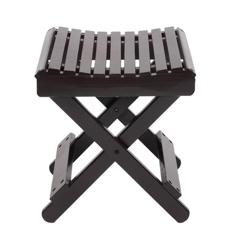 Orear Solid Wood Accent Stool, Brown