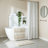 Woven Texture Stripe Bath Rug Natural 22X58"-1619075784