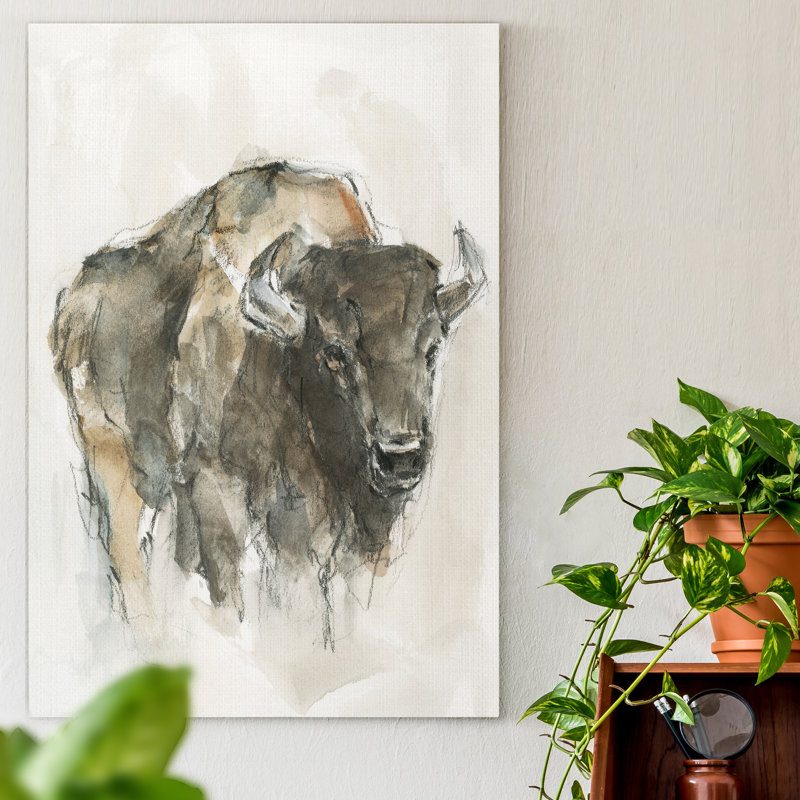 « American Buffalo I », reproduction d’art sur toile, H 48 po x l 32 po x P 1 po