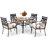 Horwich 4 - Person Patio Dining Set with Square Table