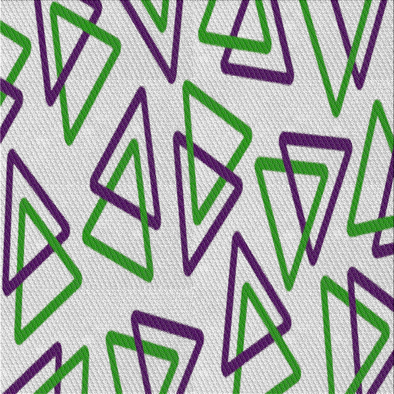 Tapis gris motif/mauve/vert, Rectangle 2 pi x 5 pi