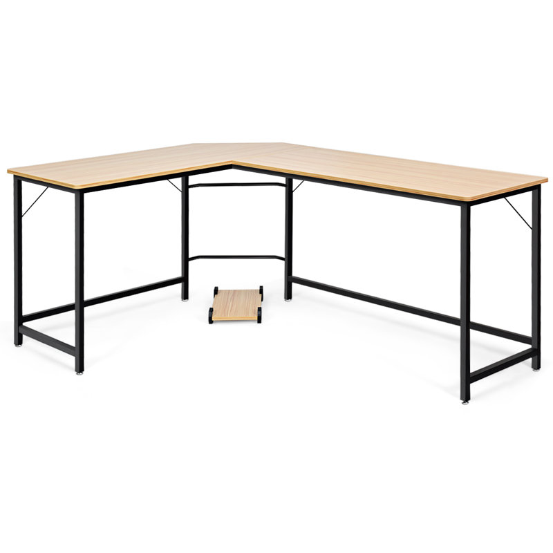 Bureau en L, Brun