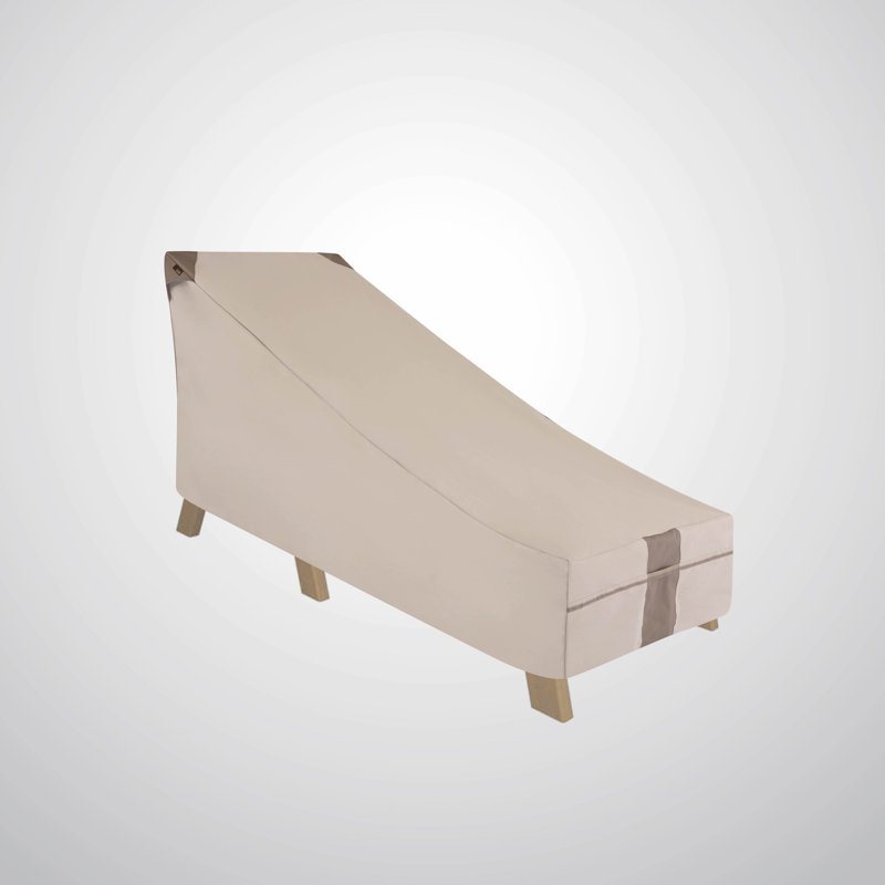 Modern Leisure Monterey Patio Day Chaise Lounge Cover, 66"L x 35.5"W x 33"H, Beige, 33" H x 35.5" W x 78" D