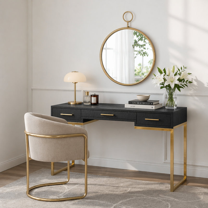 Miroir mural circulaire, miroir décoratif, 22 po x 28 po