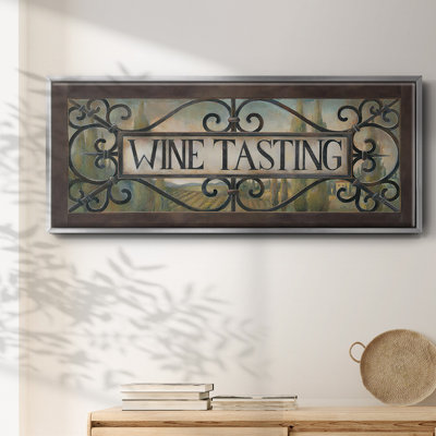 Dégustation de vin - Toile encadrée