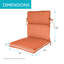 Coussin de chaise de salle à manger à haut dossier d'extérieur / d'intérieur Wendin, 21 po x 43 po x 3 po, lin-1035822461
