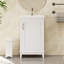 Petit meuble-lavabo avec lavabo en céramique Reylin-917456688