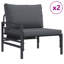 Garden Sofa Set 10 Pcs Anthracite Steel