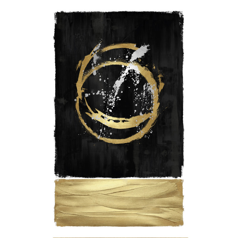 Circle Abstract - Wrapped Canvas Painting, 91cm H x 61cm W
