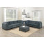 Repose-pieds confortable en chenille pour le salon