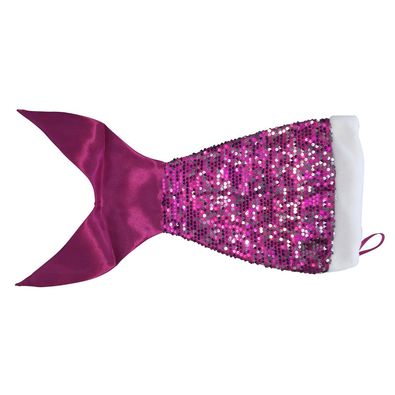 Chaussette de Noël sirène, Rose