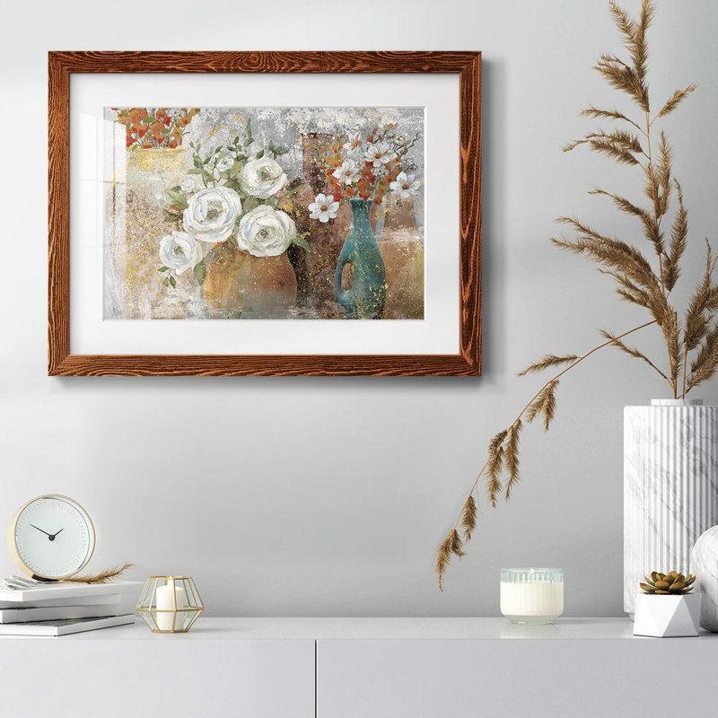 Vessels and Blooms Spice - impression d'un seul cadre photo, Érable, H 22 po x l 32 po x P 1,5 po