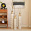 Vases et pots de chambre à coucher et de salon avec métal blanc antique, étagères et structure en métal