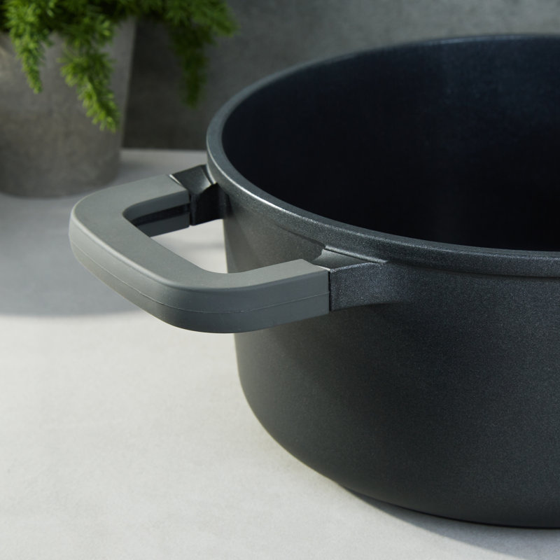 Batterie de cuisine en céramique Berghoff Leo Stone + 5 pièces antiadhésive, recyclée