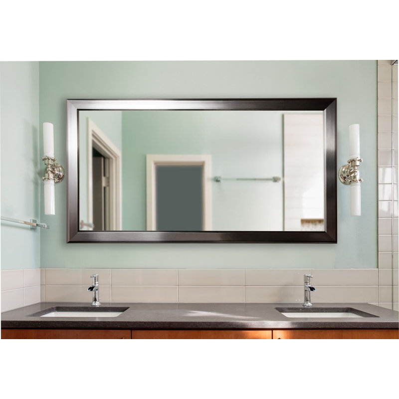 Ellerie Wood Flat Wall Mirror, 70.5" H x 37.5" W