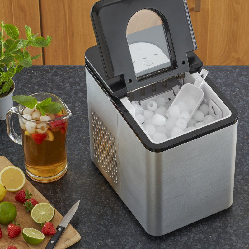 Symple Stuff Eshal Countertop Snow Cone Maker, Chrome
