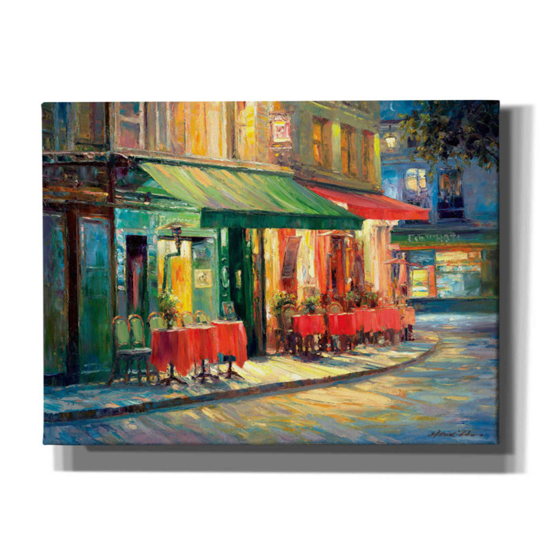«Red Green Caf» par Haixia Liu, «Red Green Caf» par Haixia Liu, reproduction d'art sur toile tendue