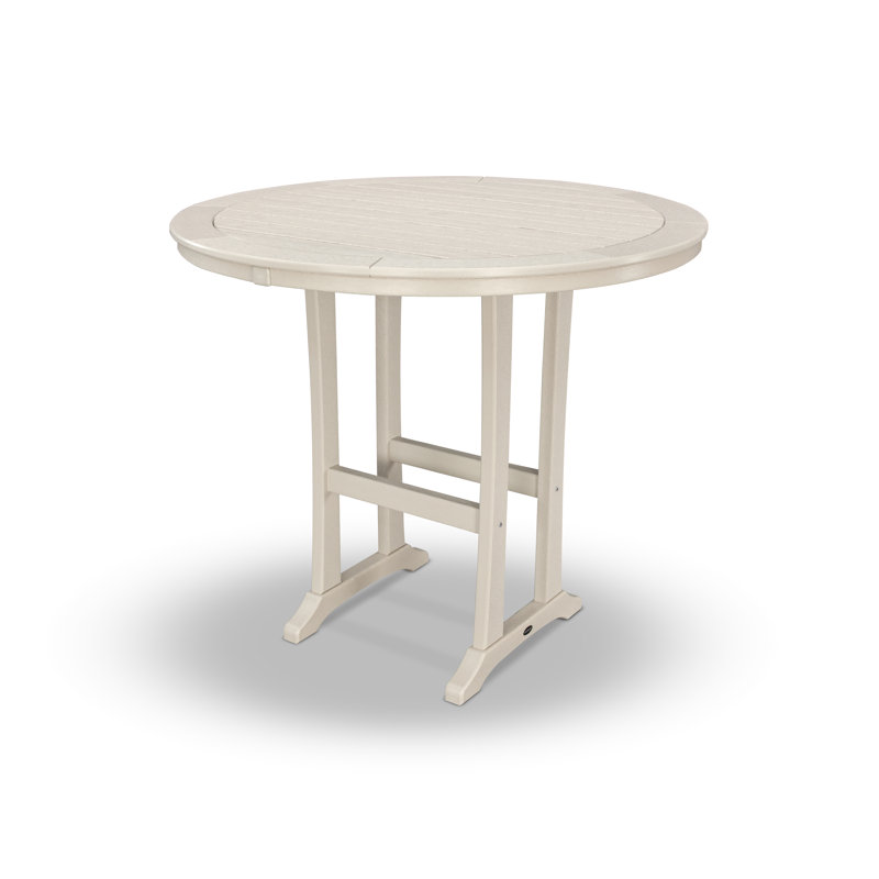 Table de bar Nautical Trestle, l 48 po x L 48 po x H 42 po, Sable
