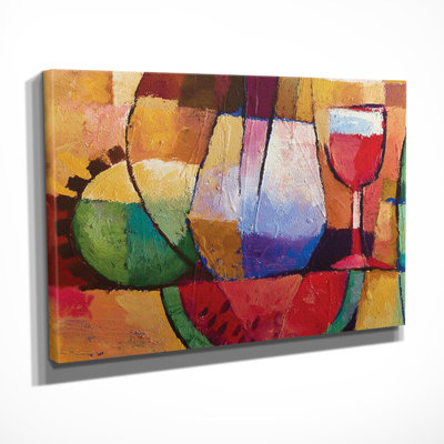 Superbe peinture sur toile décorative de 11,8 po x 15,7 po | 100% toile avec cadre 100% bois (épaisseur: 1,2 po) | Parfait pour les amateurs de décoration intérieure et d'art, design élégant, couleurs vives, facile à accrocher
