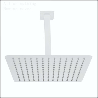High Pressure Rain Shower Head, Ultra-Thin Showerhead 304 Stainless Steel Waterfall Shower with Self-Clean Nozzles, Full Body Covering