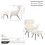 Fauteuil d'appoint à oreilles avec repose-pieds Cathalina-342475679