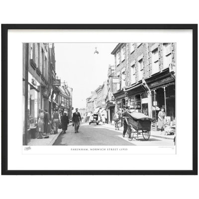 Fakenham, Norwich Street C1955 by Francis Frith - Single Picture Frame Print